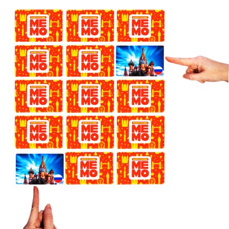 Настольная игра: Десятое королевство "Мемо. Флаги и столицы" 50 карточек KOR-03596