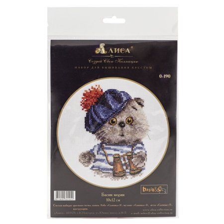 Набор для вышивания "Алиса" Басик моряк 10 x 12 см 0-190