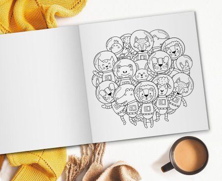 Раскраска-антистресс ФРЕЯ "Закругляйся" 20 х 20 см FCP-05 Раскраска-антистресс ФРЕЯ "Закругляйся" 20 х 20 см FCP-05