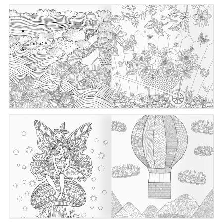 Раскраска для взрослых 228 x 228 мм ТРИ СОВЫ "Антистресс-терапия. Удивительный мир" 64 стр., склейка RE-Pск64_63514