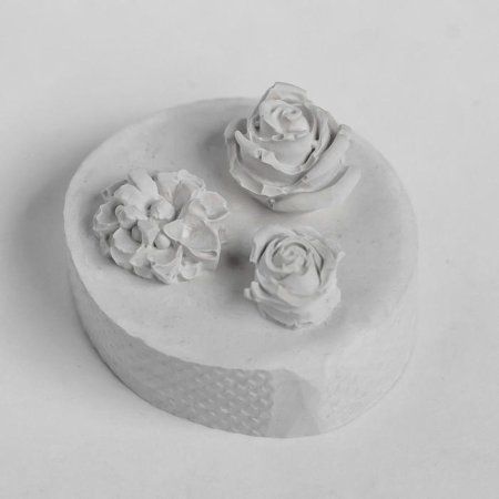 Молд силикон "Цветы" d 1.2см; 1.5 см; 1.8 см, вес изд 4, 6 г МИКС SIM-7129050