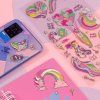 Наклейки гелевые MESHU "Rainbow unicorn" 10 x 23 см, пакет европодвес RE-MS_57667