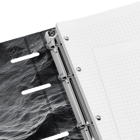 Тетрадь на кольцах 120л. A5 BG "Ocean" картон, матовая ламинация RE-ТК5к120_лм_57859