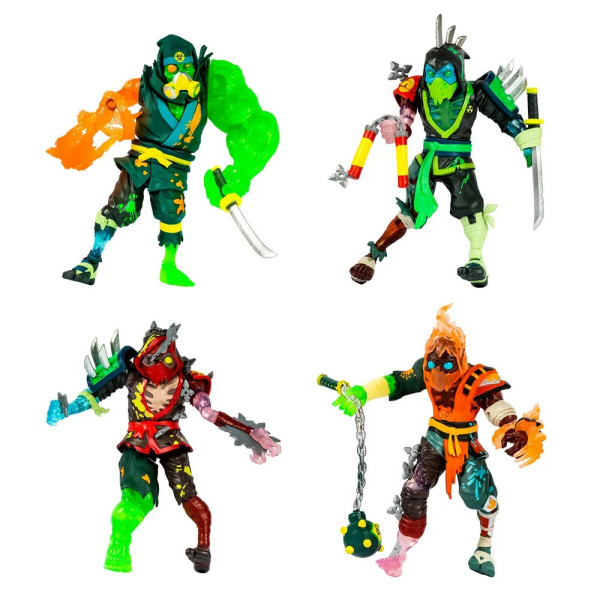 Ниндзомби. Фигурка со слаймом Скорстрайк. Ninjombie ROS-68759