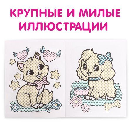 Водная раскраска "Для девочек" 12 стр SIM-9096532