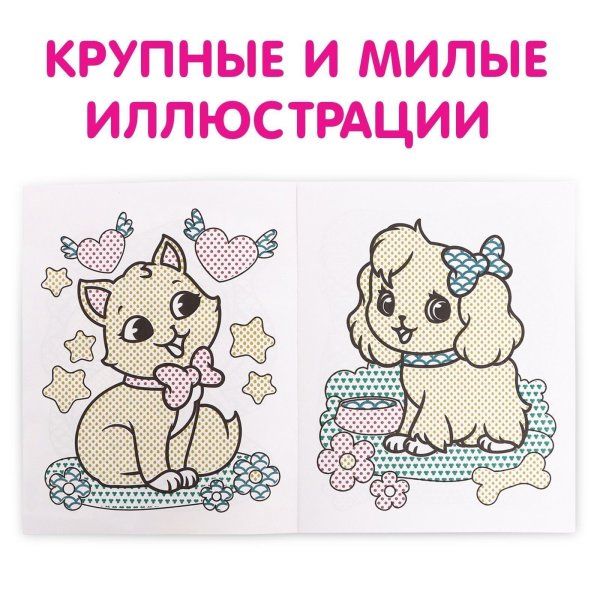 Водная раскраска "Для девочек" 12 стр SIM-9096532