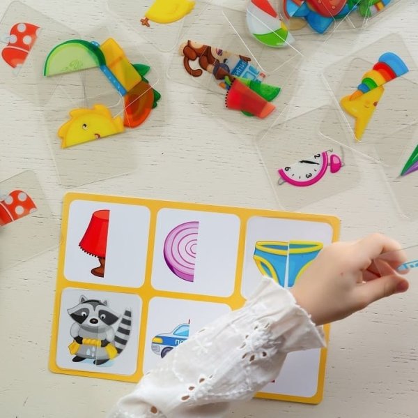 Лото 10KOR PLASTIC "Половинки" 36 карточек, 6 полей, 3+ KOR-04015