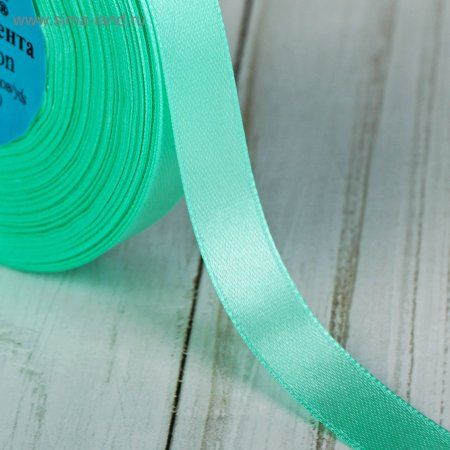 Лента атласная GAMMA 12 мм (1/2") 33 м ± 2 м №056 серо-зеленый LEN-12-056