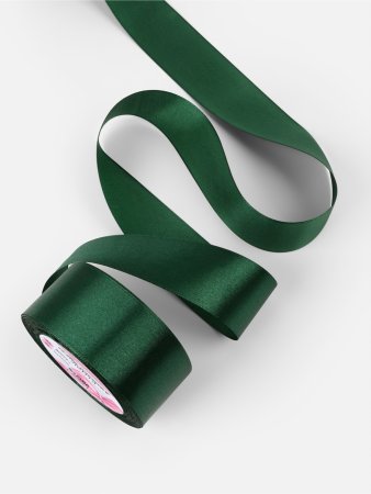Лента атласная 40 мм x 23 ± 1 м, №128 тёмно-зелёный SIM-1218332