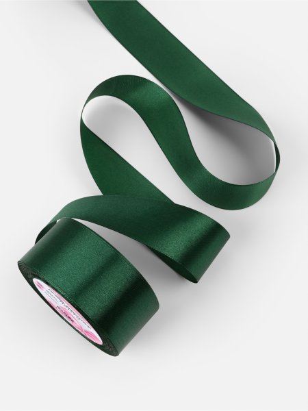 Лента атласная 40 мм x 23 ± 1 м, №128 тёмно-зелёный SIM-1218332