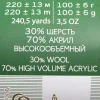 Пряжа Пехорская ПТ "Народная" Шерсть-30%, Акрил-70% 1 х 100 г 220 ± 13 м №478 защитный PEH-NAR-478