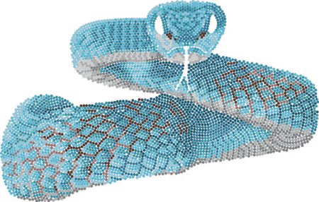 Кристальная (алмазная) мозаика ФРЕЯ постер "Змея" 40 х 30 см ALBP-311