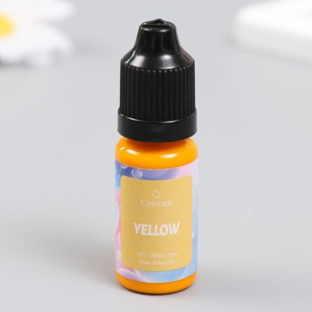 Краска пигмент для воска 10 мл жёлтый SIM-9759472 Краска пигмент для воска 10 мл жёлтый SIM-9759472