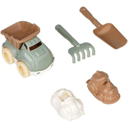 Набор для песка ТРИ СОВЫ "Грузовик" 6 предметов (грузовик, совок, грабли, 3 формочки) RE-ПИО_019