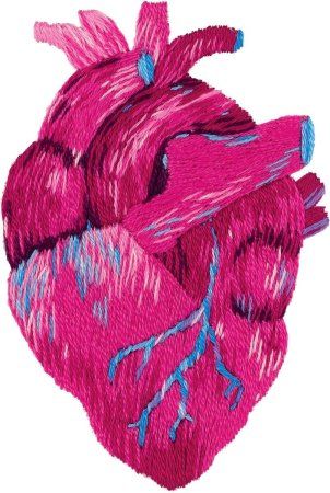 Набор для вышивания PANNA Живая картина. Анатомическое сердце 5 х 7.5 см JK-2195