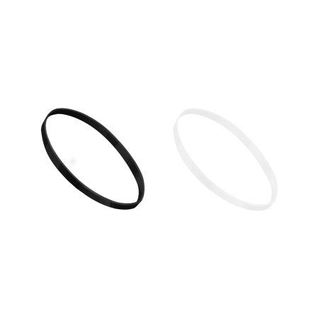 Резинки для волос MESHU белые/черные, 300 шт, европодвес RE-MS_60598