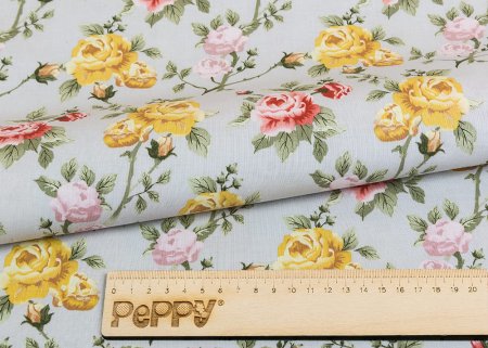 Ткань для пэчворка PEPPY ВЕРСАЛЬСКИЕ САДЫ 50 x 55 см 146 ± 5 г/м2 100% хлопок ВС-13 серый
