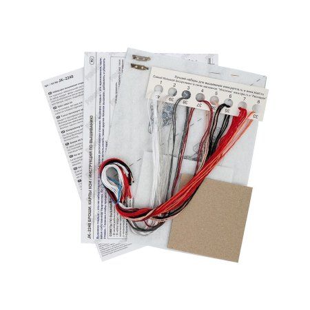 Набор для вышивания PANNA Живая картина. Броши. Карпы кои 3.7 х 7.5 см JK-2248