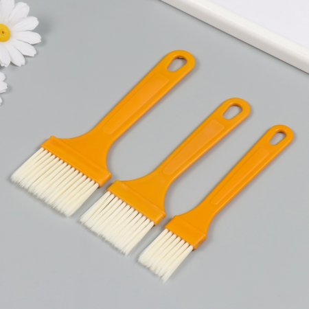 Набор кистей Арт Узор 3 шт пластик, 18.5 х 9 см, 17 х 5 см, 14.5 х 2 см SIM-10267911