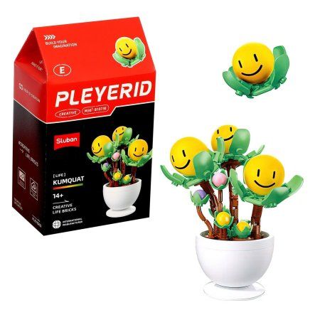 Конструктор "Цветы в горшочке" 6 видов МИКС SIM-9619177