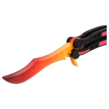 Нож деревянный ТРИ СОВЫ Бабочка, серия легендарный "Градиент" пакет с европодвесом RE-НД1БК001