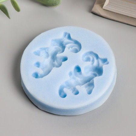 Молд силикон "Вензель" 2 х 3.7 см МИКС SIM-7129045