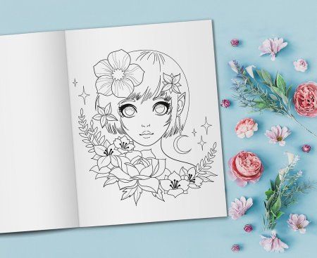 Раскраска-антистресс ФРЕЯ "Аниме" 21 x 29.7 см FCP-03 Раскраска-антистресс ФРЕЯ "Аниме" 21 x 29.7 см FCP-03