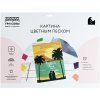 Картина цветным песком ТРИ СОВЫ "Романтический закат" картонный пакет с европодвесом RE-ФП_47868
