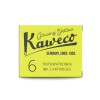 Набор картриджей KAWECO 6шт флуоресцентный желтый KAW-10001220
