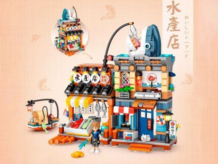 Конструктор LOZ "Рыбный магазин "Акула"" IT-1231_MK