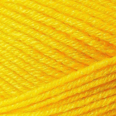 Пряжа Камтекс КТ "Детская забава" 80% акрил, 20% микрофибра 1 x 50 г 140 м 104 желтый KAM-ZABAV-104