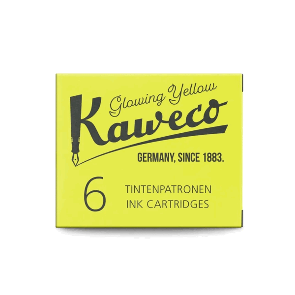 Набор картриджей KAWECO 6шт флуоресцентный желтый KAW-10001220