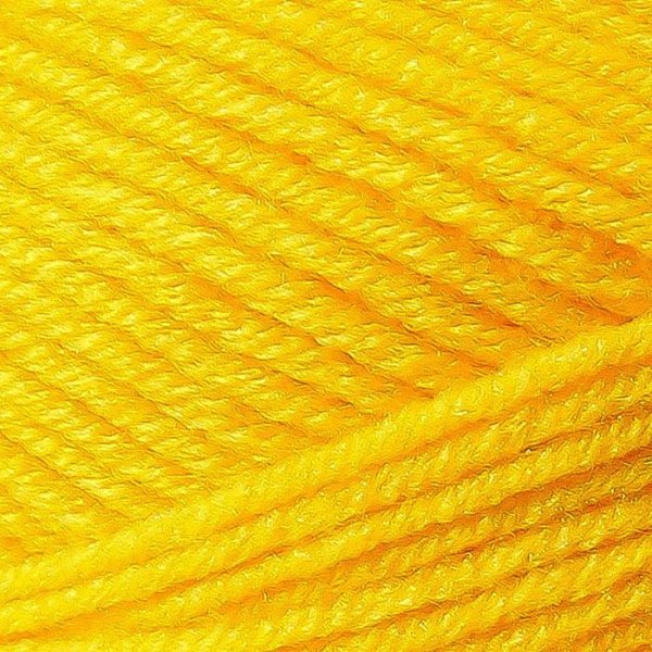 Пряжа Камтекс КТ "Детская забава" 80% акрил, 20% микрофибра 1 x 50 г 140 м 104 желтый KAM-ZABAV-104