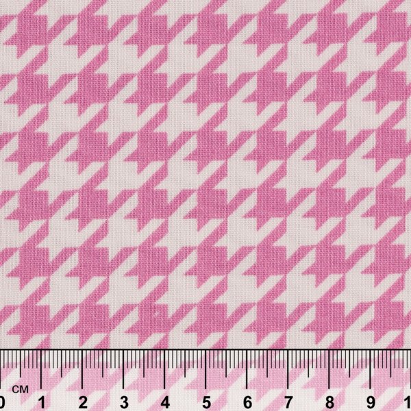 Ткань для пэчворка PEPPY БАБУШКИН СУНДУЧОК 50 x 55 см 140 ± 5 г/м2 100% хлопок БС-25 гусиная лапка ярко-розовый