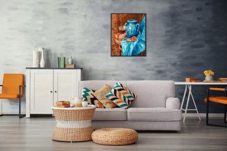 Набор для раскрашивания по номерам (холст на подрамнике) ФРЕЯ 50 х 40 см "Натюрморт с кувшином" PNB/PL-071