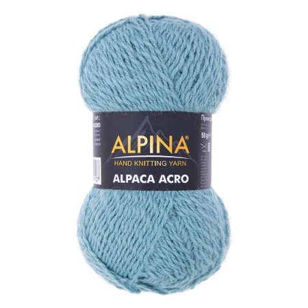 Пряжа ALPINA Alpaca Acro 44% мерин. шерсть, 38% акрил, 18% альпака 1 х 50 г 150 ± 7 м №06 бирюзовый ALP-ACR-06