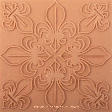 Текстурный лист CRAFT&CLAY 90 x 90 мм №31 Флер-де-лис TSN-31