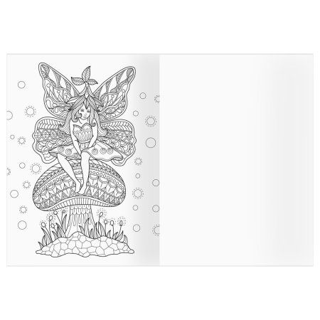 Раскраска А4 ТРИ СОВЫ "Антистресс. Феи и эльфы" 16 стр. RE-PА4_58096