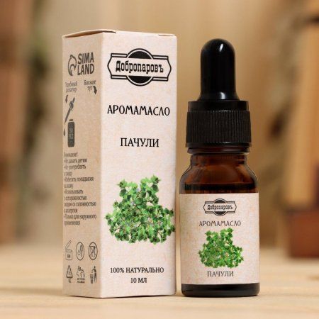 Эфирное масло "Добропаровъ" 10 мл "Пачули" удобный дозатор SIM-3664969