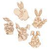 Заготовка для декорирования Mr.Carving Мини набор "Зайчики" 4.5 х 3.6 х 0.3 см 0.3 см фанера ВД-1132