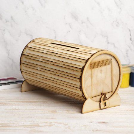 Заготовка для декора Копилка "Рыбаку" 12 х 23 х 12 см фанера 3736717