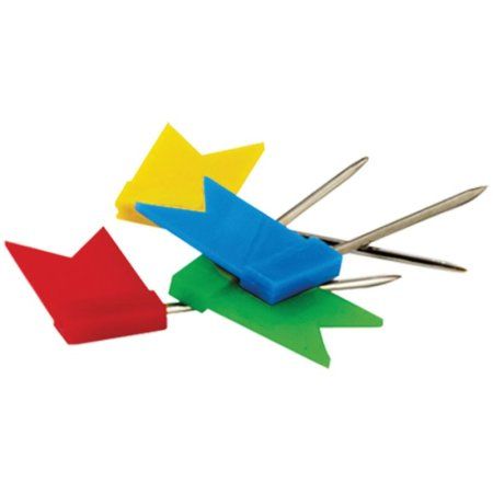 Кнопки силовые/флажки Berlingo 50 шт ассорти, пласт. упак., европодвес RE-DBk_00160