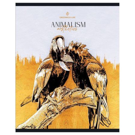 Тетрадь 48л. A5 клетка Greenwich Line "Животные" твин-лак, 70 г/м2 RE-N5c48-56410