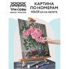 Картина по номерам на холсте ТРИ СОВЫ "Ваза с пионами" 40 x 50 см с акриловыми красками и кистями RE-КХ_44154