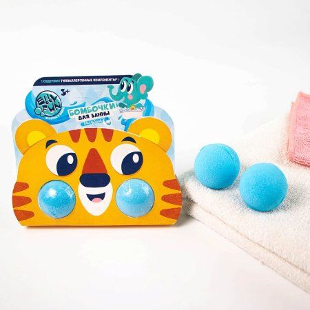 Бомбочка для ванны ELLYFUN Зверюшки. Тигренок, обечайка. Тон Голубой AS-EF013 Бомбочка для ванны ELLYFUN Зверюшки. Тигренок, обечайка. Тон Голубой AS-EF013