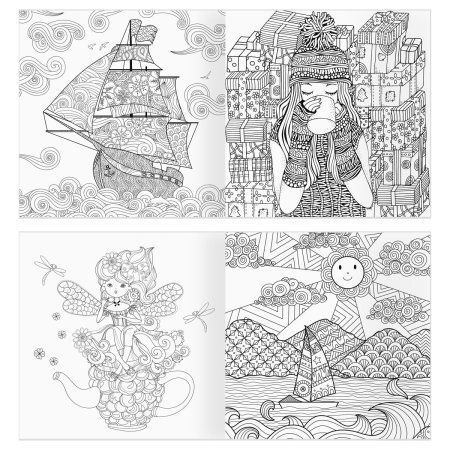 Раскраска для взрослых 228 x 228 мм ТРИ СОВЫ "Антистресс-терапия. Удивительный мир" 64 стр., склейка RE-Pск64_63514