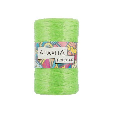 Пряжа ARACHNA Raffia 100% полипропилен 1 х 50 г 200 ± 12 м №18 св.салатовый ARA-RAF-18