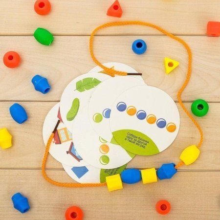 Шнуровка с карточками IQ-ZABIAKA 60 шт + 16 развивающих заданий SIM-4464419 Шнуровка с карточками IQ-ZABIAKA 60 шт + 16 развивающих заданий SIM-4464419