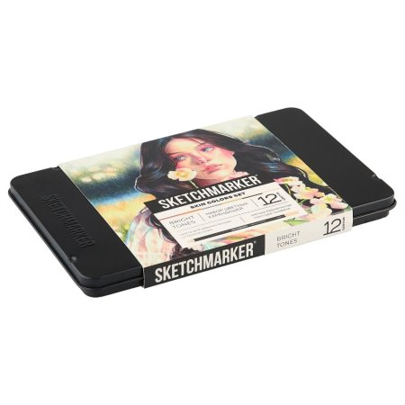 Набор цветных карандашей SKETCHMARKER Оттенки кожи 12 цв мет.пенал NP-SMCP-SKIN12