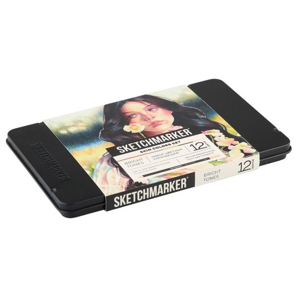 Набор цветных карандашей SKETCHMARKER Оттенки кожи 12 цв мет.пенал NP-SMCP-SKIN12